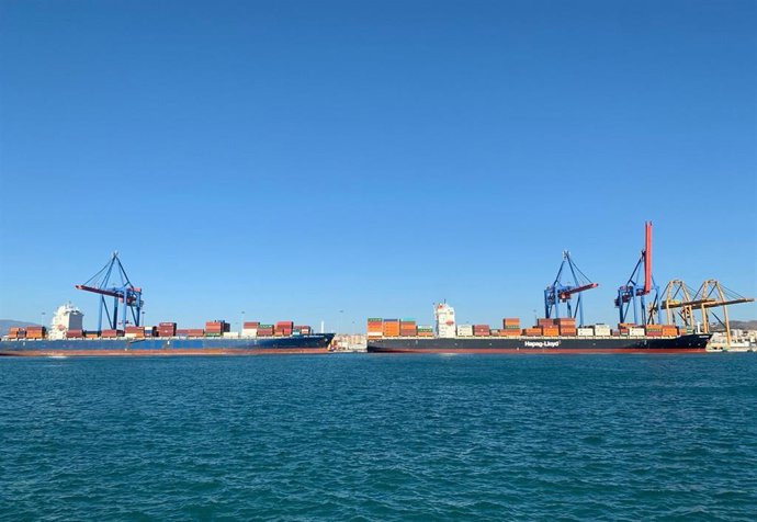 Málaga.- Puertos.- El Puerto acoge esta semana siete escalas de buques portacontenedores, que moverán más de 10.500 teus