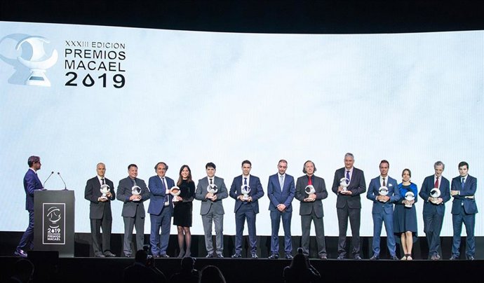 Archivo - Galardonados en los Premios Macael 2019.