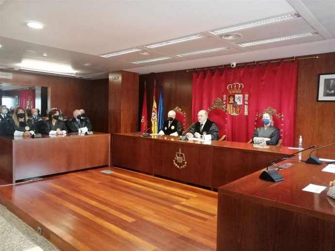 Joaquín Galve, en el acto de apertura del año judicial