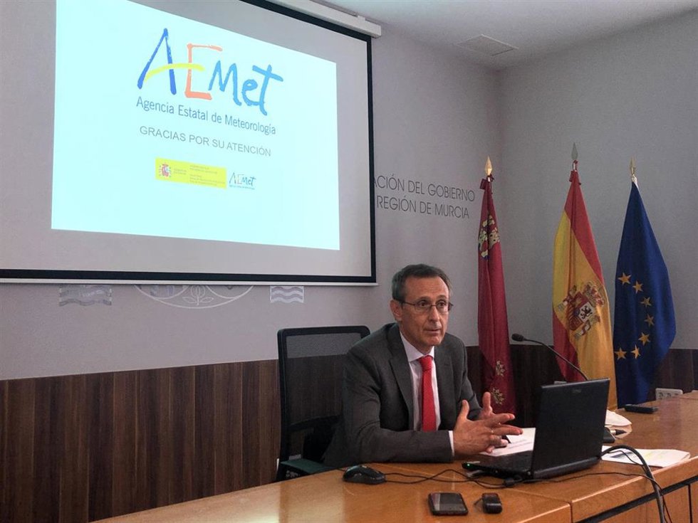 El delegado territorial de la Agencia Estatal de Meteorología, Juan Esteban Palenzuela