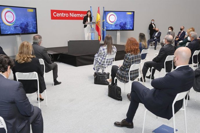 La ministra de Justicia, Pilar Llop, presenta en Avilés el Plan Justicia 2030.