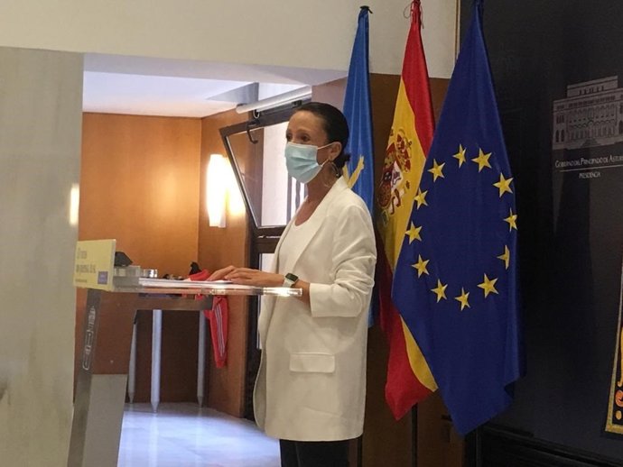 La portavoz del Gobierno del Principado, Melania Álvarez