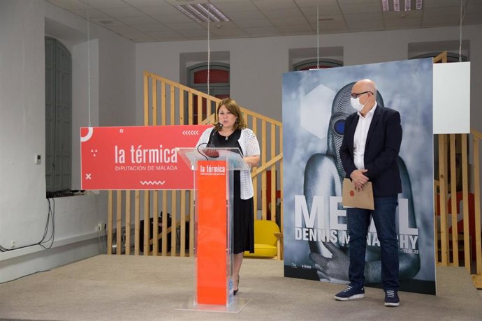 Natacha Rivas, vicepresidenta cuarta de la Diputación de Málaga, y Salomón Castiel, director de La Térmica