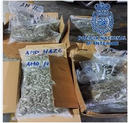 Droga incautada por la Policía Nacional