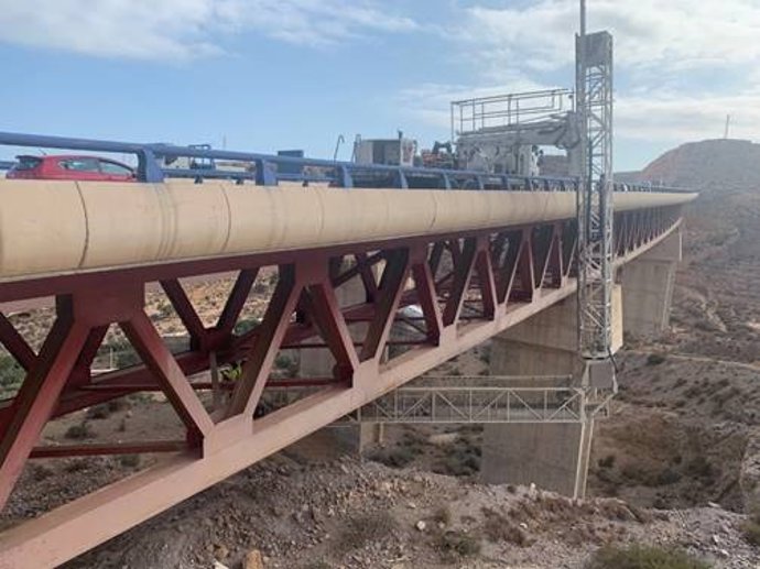 Revisión del viaducto de San Telmo en Almería.