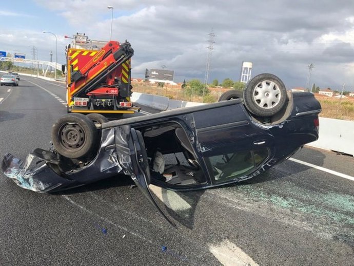 Accidente en la M-607.