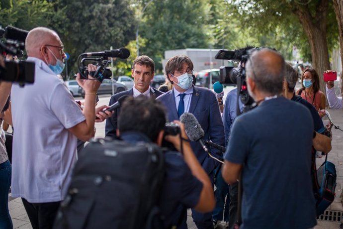 L'expresident de la Generalitat Carles Puigdemont reapareix després de sortir de presó a Itlia