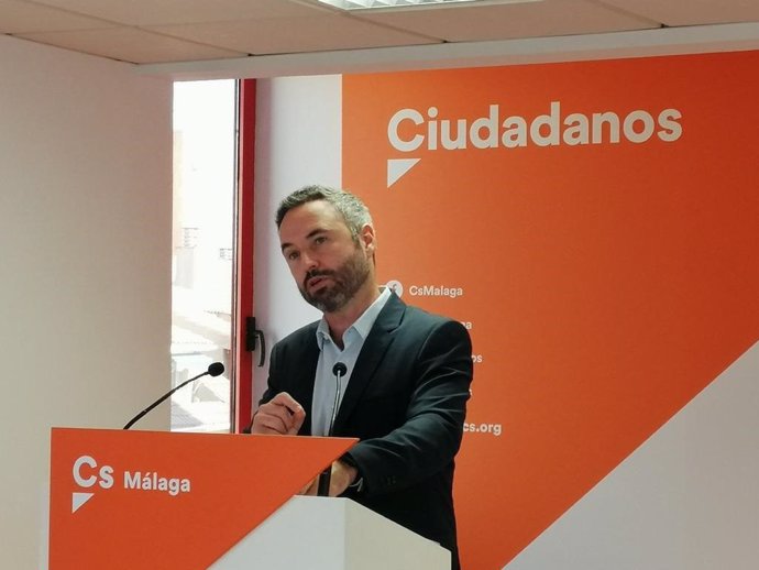 El secretario de Comunicación de Ciudadanos en Andalucía, Guillermo Díaz