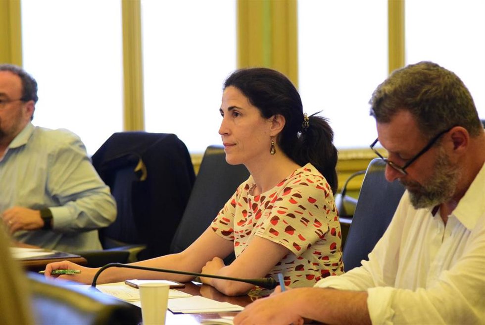 La diputada de Unidas Podemos en el Parlament Antonia Martín, en una imagen de archivo.