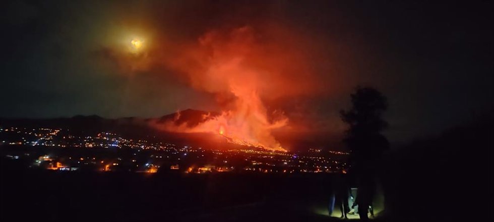 Erupción del volcán en La Palma