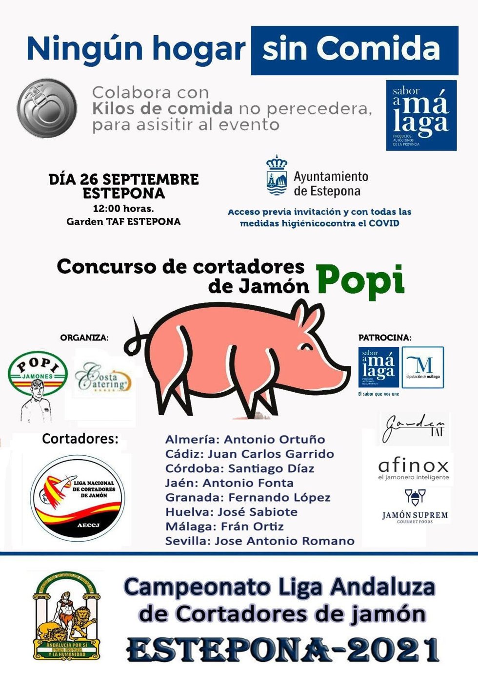 Cartel 'Ningún hogar sin comida'