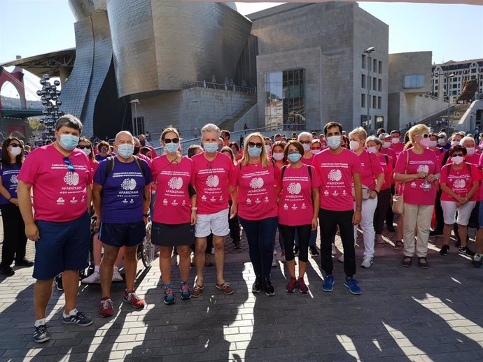 Marcha en Bilbao con motivo del Día Mundial del Alzheimer