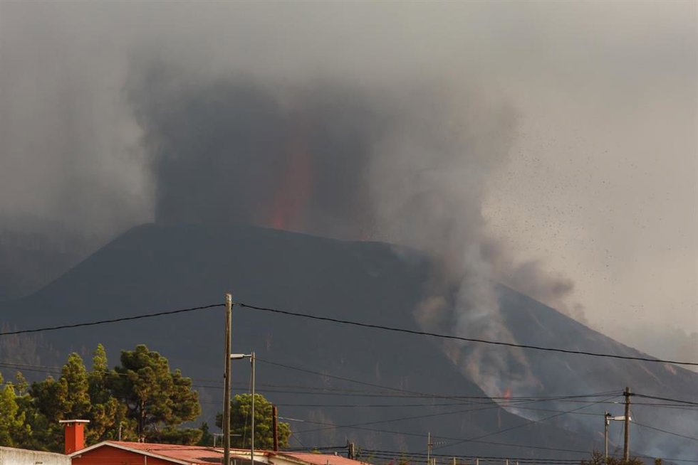 Volcán de Cumbre Vieja, a 24 de septiembre de 2021, en La Palma