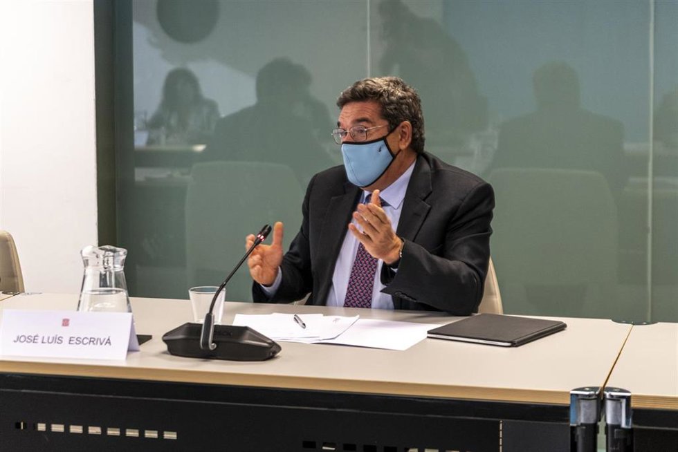 El ministro de Inclusión, Seguridad Social y Migraciones, José Luis Escrivá
