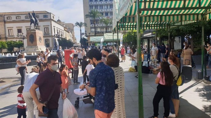 Talleres en la Plaza de las Tendillas.