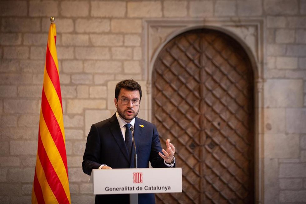 El presidente de la Generalitat, Pere Aragons. ARCHIVO.