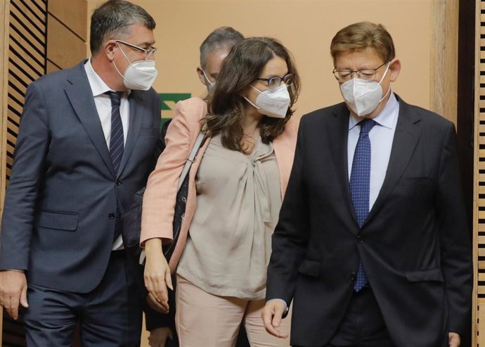 Arranca el Debate de Policía General. En la imagen, Morera, Oltra y Puig