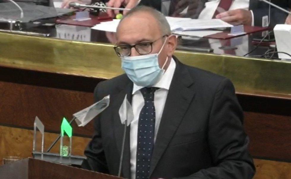 Ramiro González, en el debate de política general de las JJGG de Álava