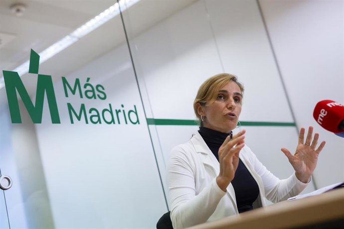 La portavoz de Más Madrid en la Asamblea, Mónica García. Archivo.