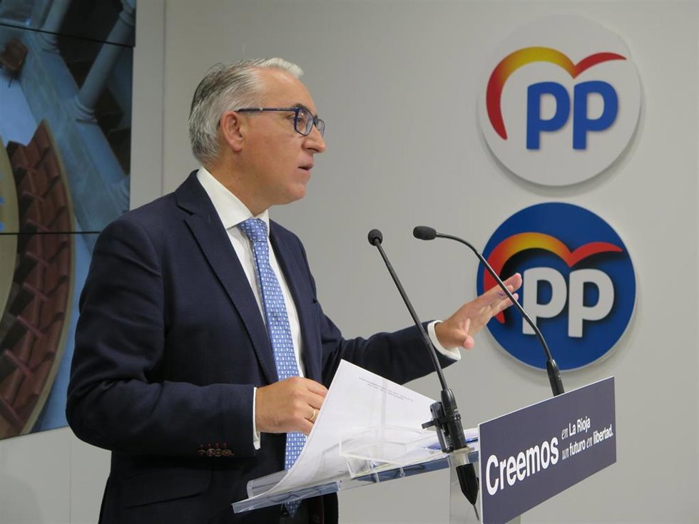 El portavoz del PP en el Parlamento de La Rioja, Jesus Ángel Garrido