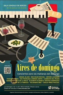 El nuevo ciclo 'Aires de domingo' programa conciertos musicales en las matinales del domingo de octubre a diciembre