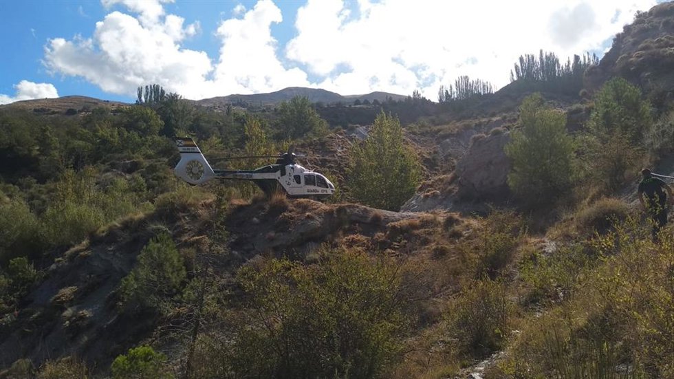 Helicóptero de la Guardia Civil en una operación antidroga