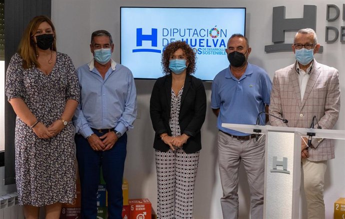 Presentación en la Diputación de Huelva de la participación de cuatro empresas de Valverde en Surmueble .