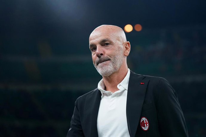 El entrenador del AC Milan, Stefano Pioli