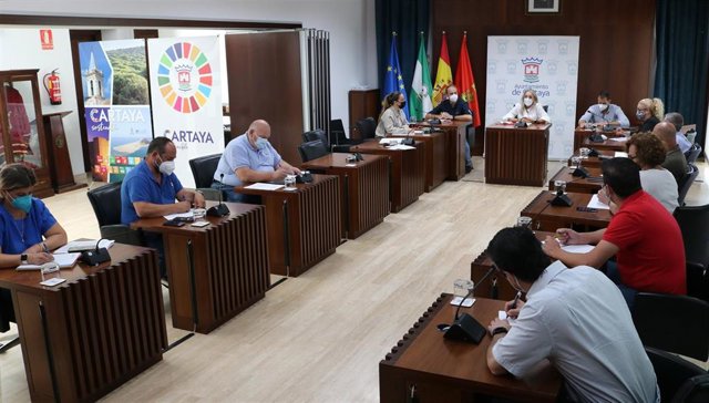 Reunión en el Ayuntamiento de Cartaya para crear una comisión técnica tras el temporal.