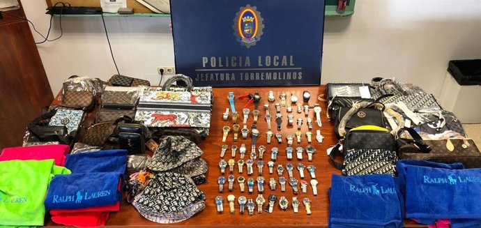 Artículos falsificados intervenidos