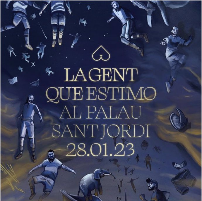 Cartell del concert d'Oques Grasses al Palau Sant Jordi