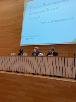 Celebración de la jornada para presentar la Estrategia de Cáncer en Andalucía.