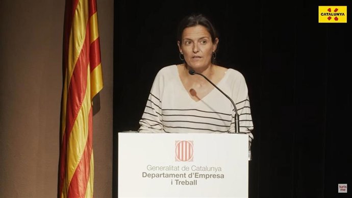 La directora general de Turismo, Marta Domnech, en un acto en la Pedrera (Barcelona)