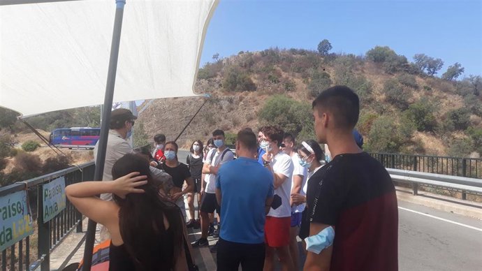 Participantes en una actividad de la Casa Joven de Montilla.