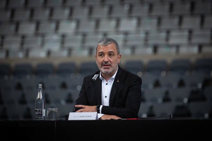 Archivo - El primer teniente alcalde de Barcelona, Jaume Collboni en una rueda de prensa de Festivals x la Cultura Segura y la Fund. Lluita contra la Sida, en el Palau de Sant Jordi, a 27 de abril de 2021, en Barcelona, Cataluña (España). 