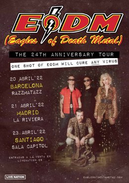 Cartel de los conciertos en España de Eagles of Death Metal