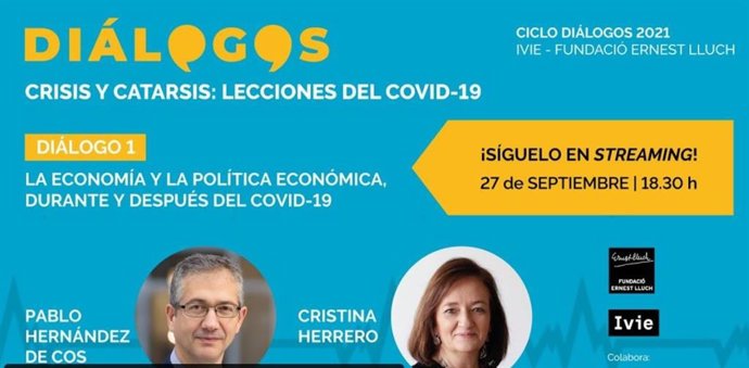 Diálogo entre Pablo Hernández de Cos y Cristina Herrero.