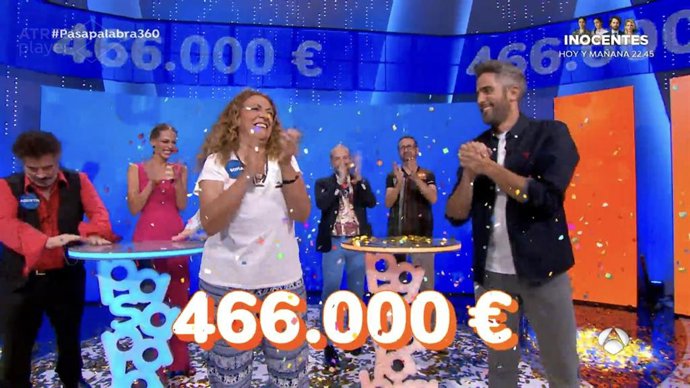 La concursante Sofía Álvarez gana el bote de Pasapalabra y se lleva 466.000 euros.