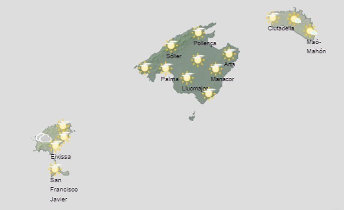 Predicción meteorológica para hoy martes, 28 de septiembre, en Baleares: temperaturas en ligero descenso
