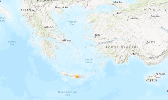 Un terremoto de magnitud 5,4 sacude la isla de Creta, en Grecia