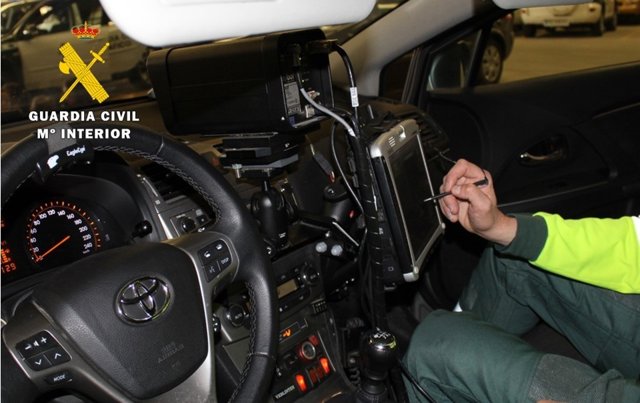 Imagen de archivo de un radar de la Guardia Civil.