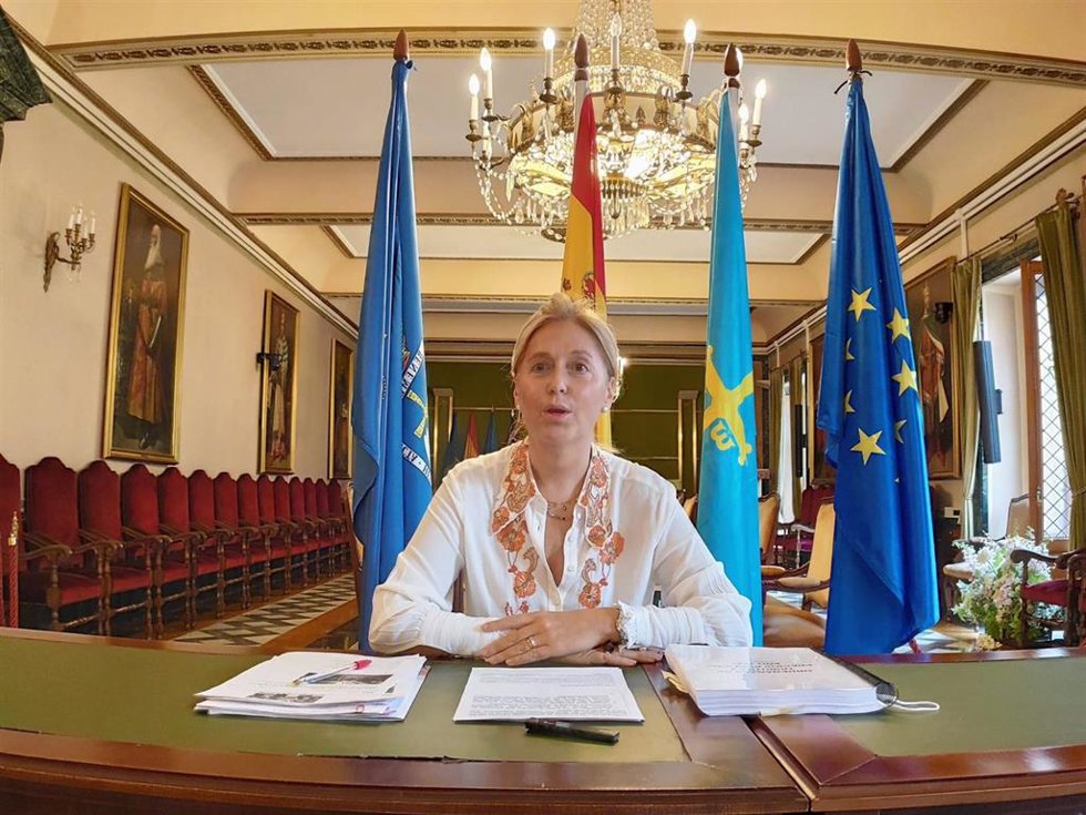 La portavoz de Vox en el Ayuntamiento de Oviedo, Cristina Coto.