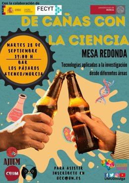 Cartel del evento 'De cañas con la ciencia'