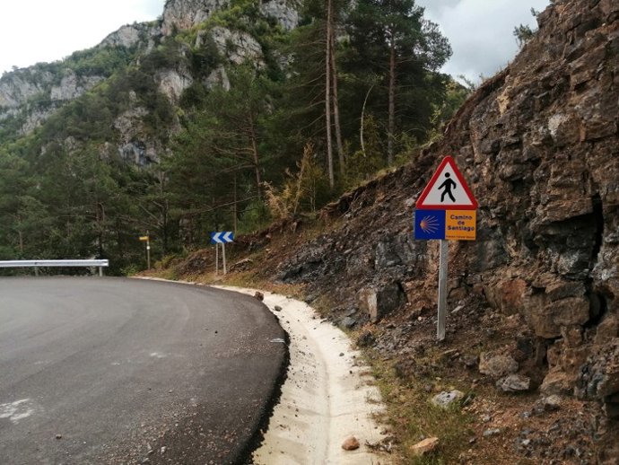 La Diputación Provincial De Huesca Mejora La Seguridad De Los Peregrinos En Los Cruces Del Camino De Santiago Con Carreteras Provinciales Y Municipales.