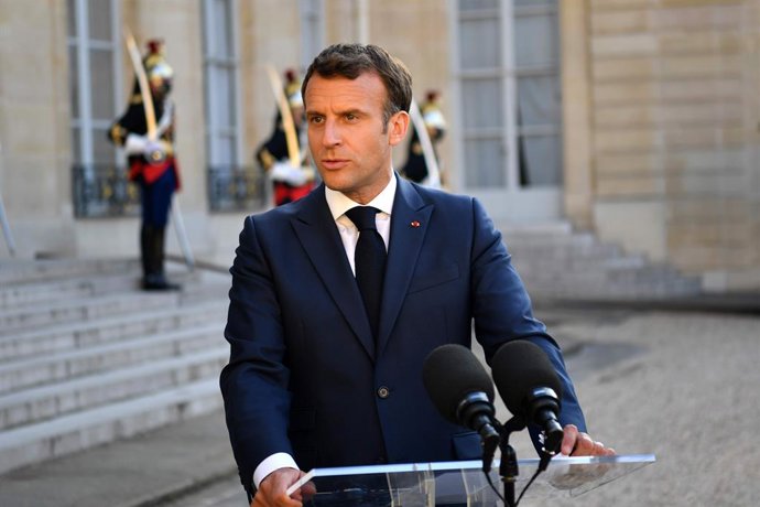 Archivo - El presidente de Francia, Emmanuel Macron