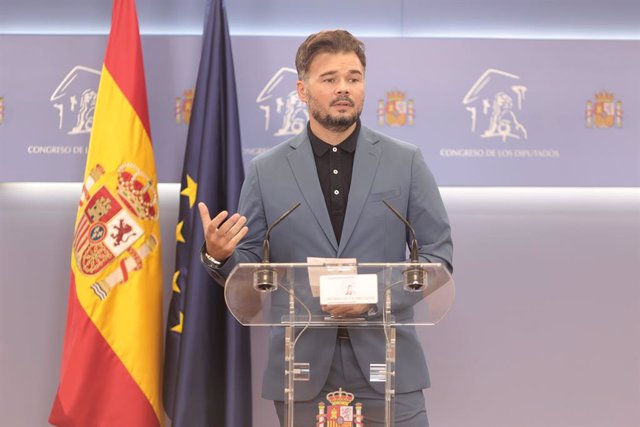 Arxiu - El portaveu parlamentari de l'ERC, Gabriel Rufián