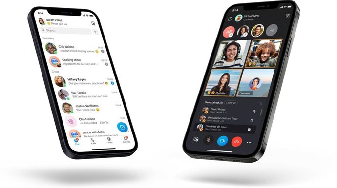 Diseño renovado de Skype.