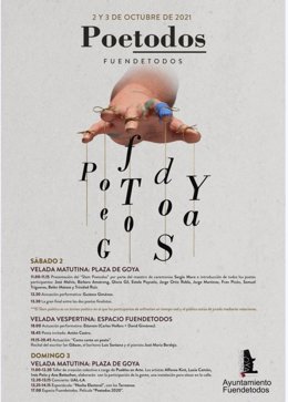 El Festival 'Poetodos' tendrá lugar en Fuendetodos, los días 2 y 3 de octubre