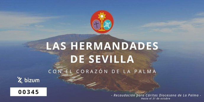 Campaña solidaria para los damnificados por el volcán de La Palma.