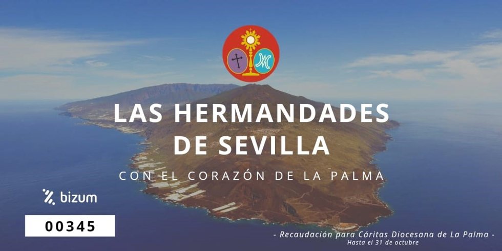 Campaña solidaria para los damnificados por el volcán de La Palma.